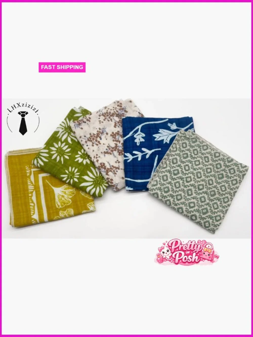 Cotton Blend Bandana Headscarf for Women Men Unisex Lightweight